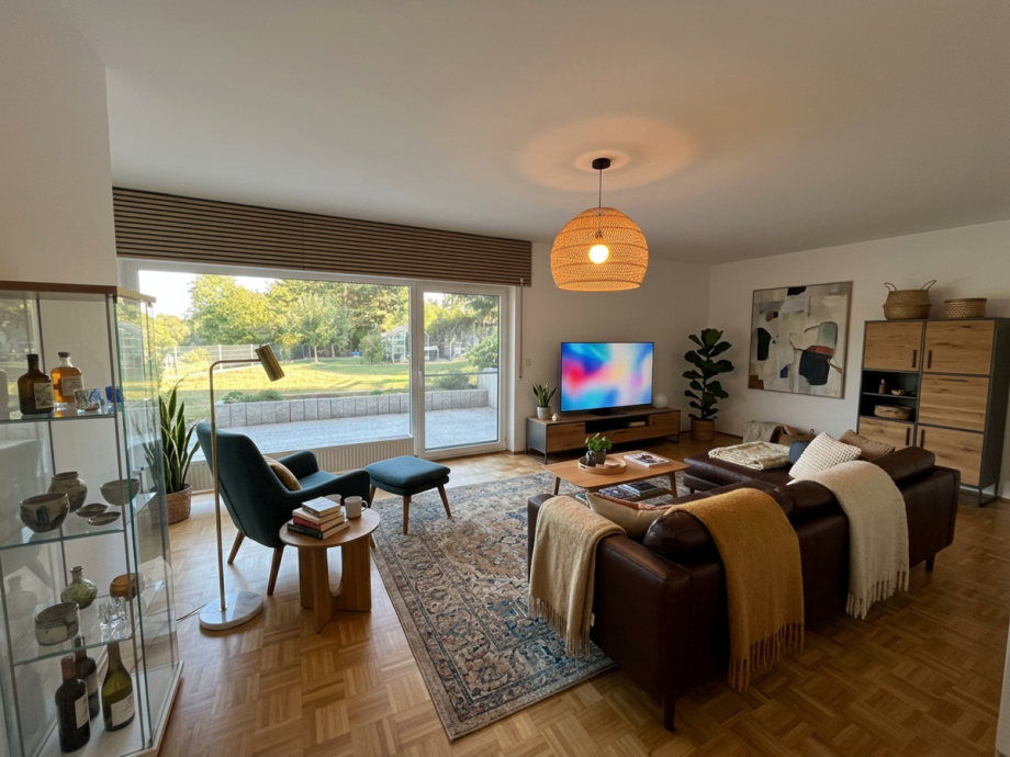 Wohnzimmer Beispiel Souterrainwohnung Leverkusen