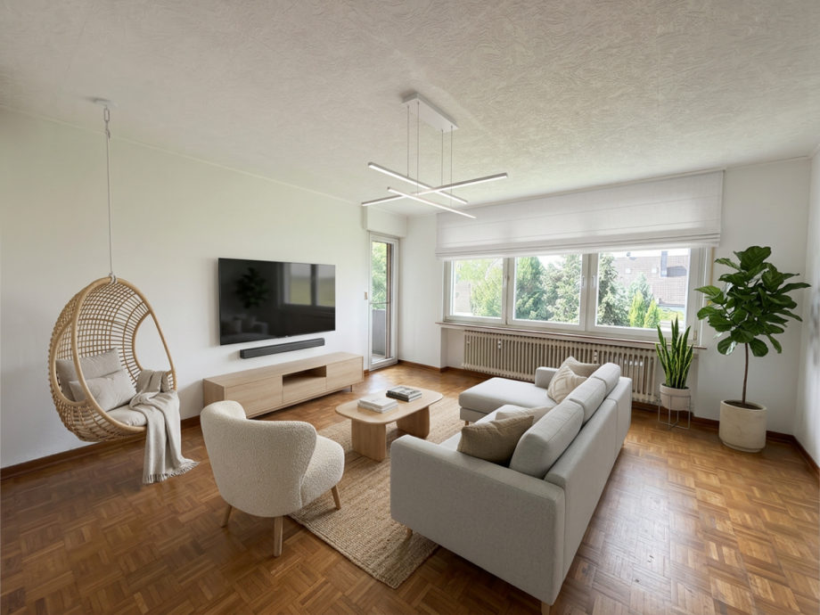 Wohnzimmer Beispiel Etagenwohnung Leverkusen