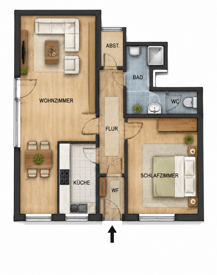 Grundriss Souterrainwohnung Leverkusen