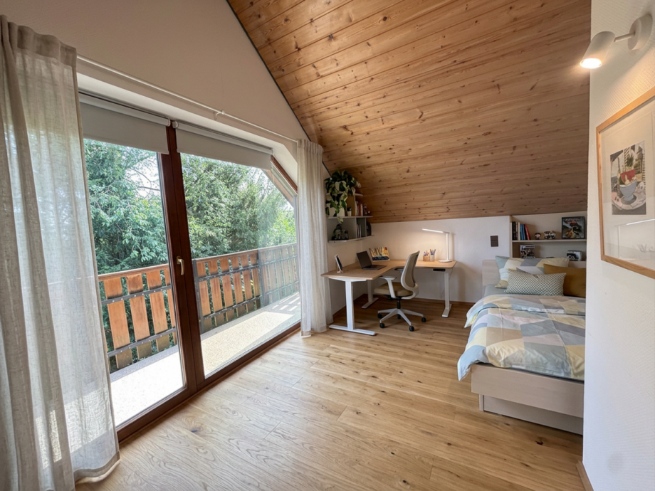 OG Schlafzimmer 3 visualisiert Einfamilienhaus Leverkusen