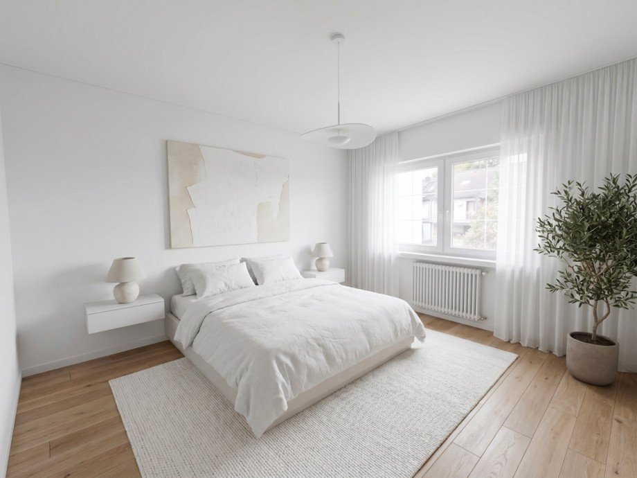 Digital Homestaging - Schlafzimmer Reihenendhaus Leichlingen