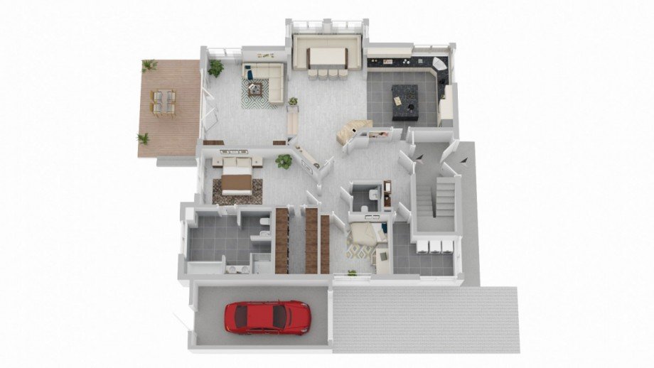 Grundriss Erdgeschoss Zweifamilienhaus Leichlingen