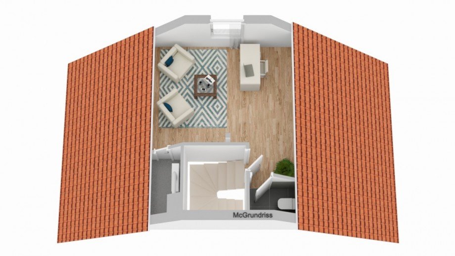 Dachgeschoss visualisiert Doppelhaush�lfte Leverkusen