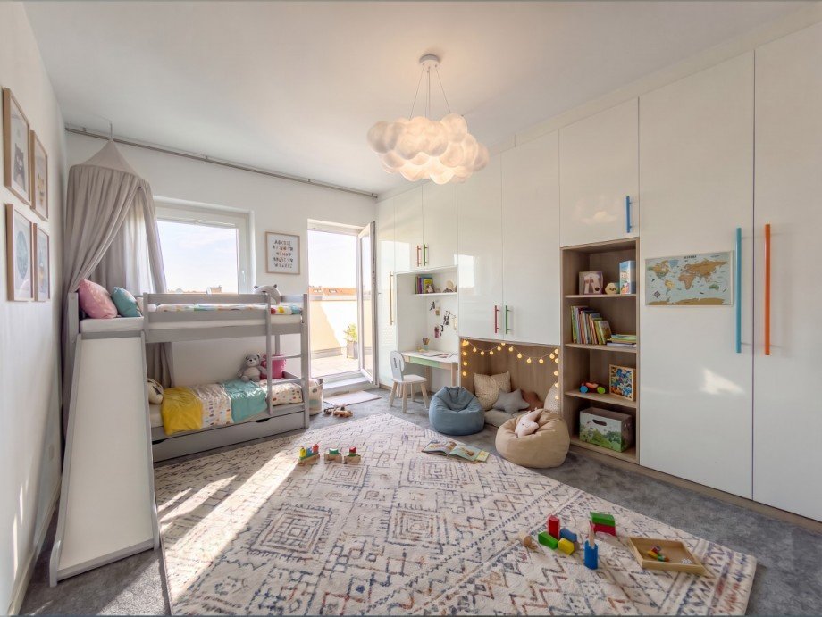 Kinderzimmer visualisiert Penthousewohnung Leverkusen