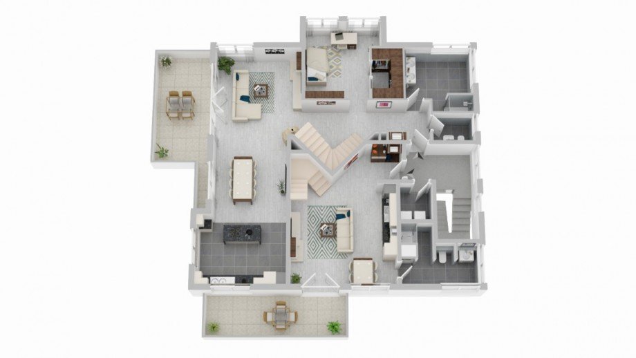 Grundriss Obergeschoss Zweifamilienhaus Leichlingen