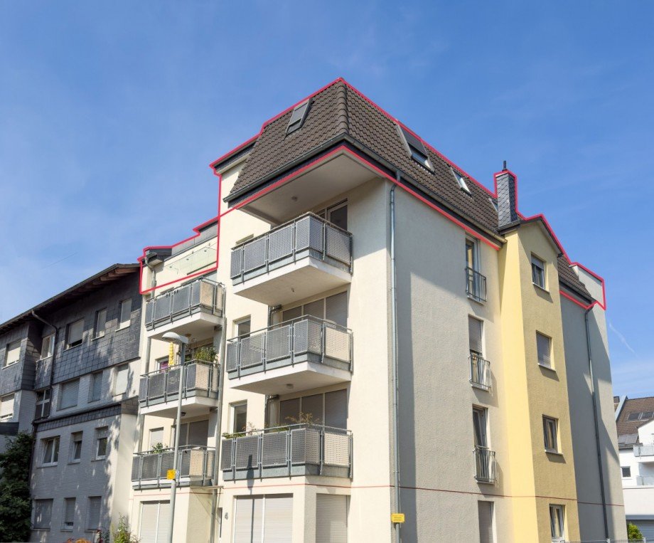 Au�enansicht Penthousewohnung Leverkusen