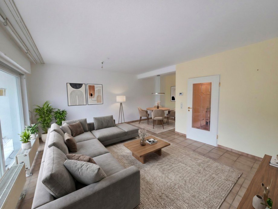 Digital Homestaging - Wohnzimmer Reihenendhaus Leichlingen