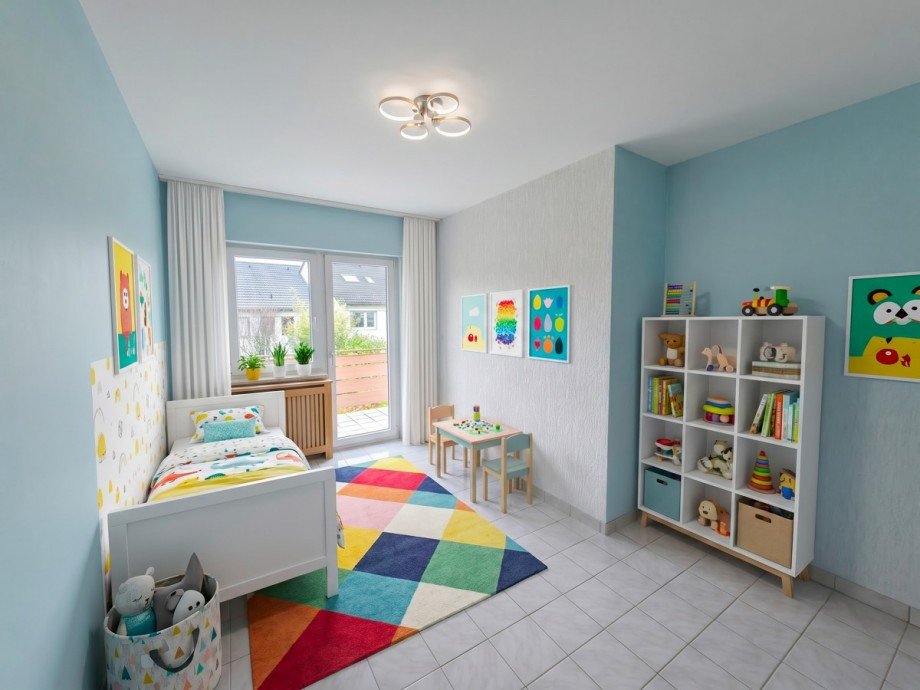 Digital Homestaging - Kinderzimmer Reihenendhaus Leichlingen
