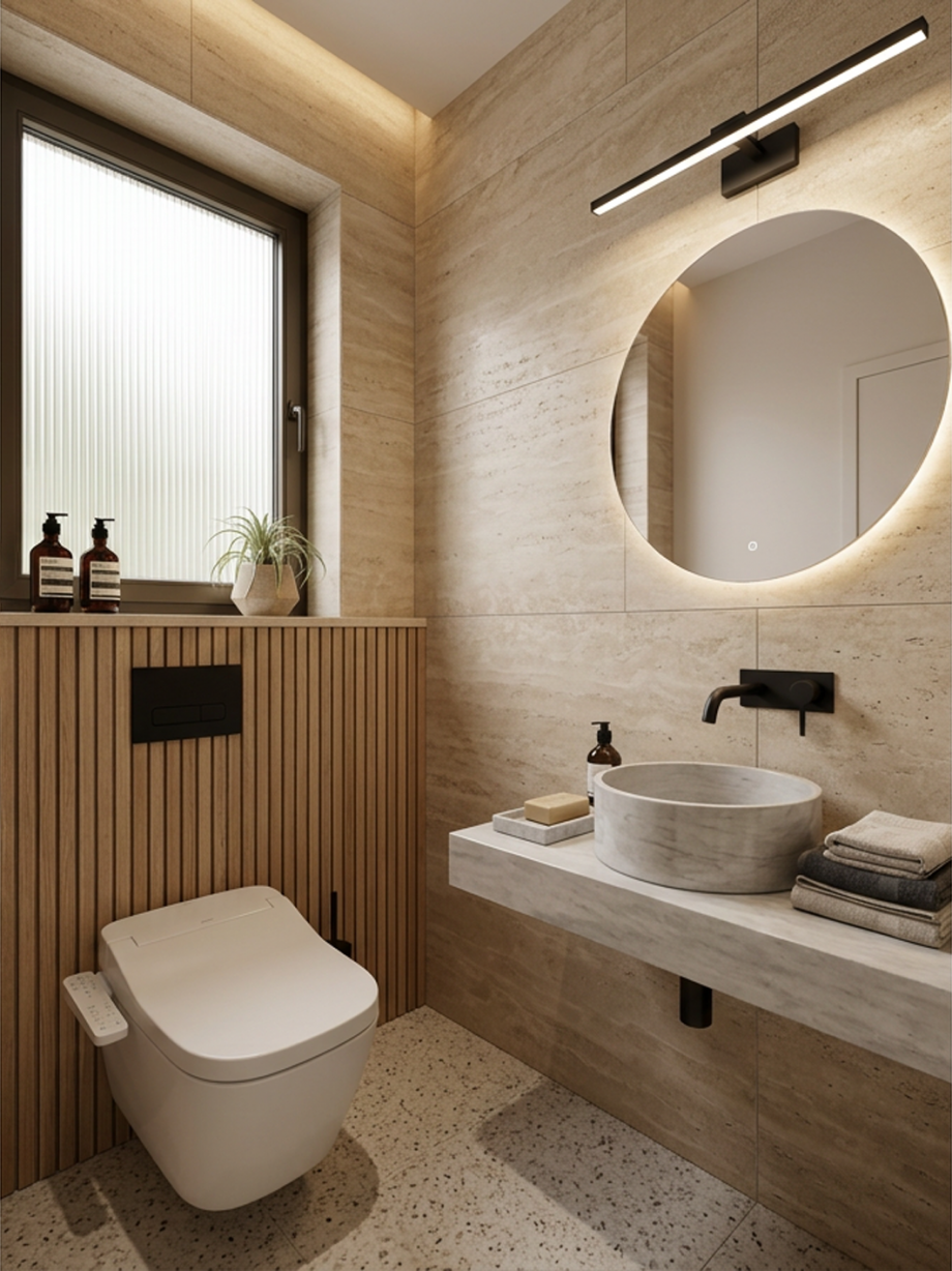 G�ste WC visualisiert Einfamilienhaus Leverkusen