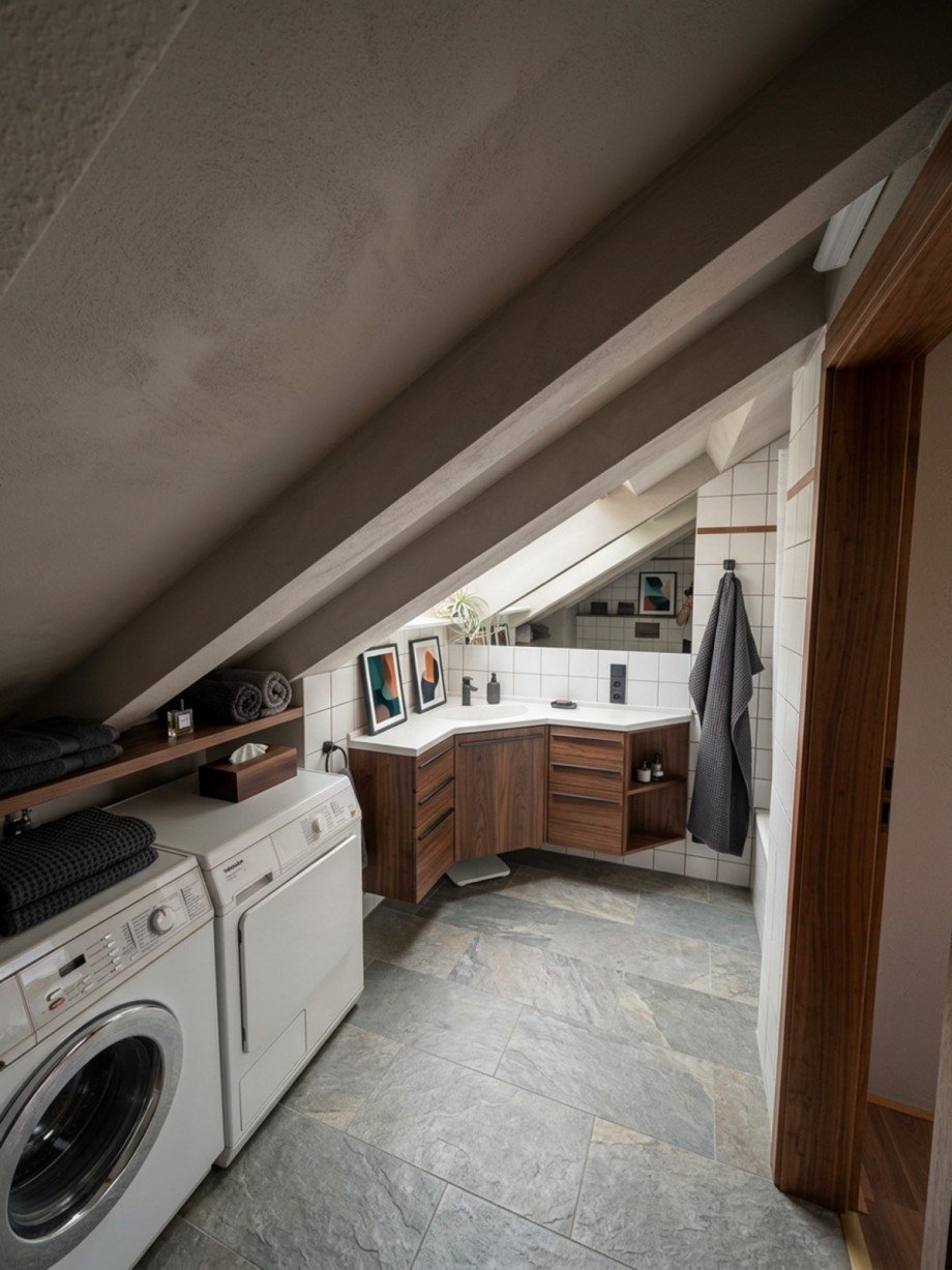 OG Badezimmer visualisiert Zweifamilienhaus Leverkusen