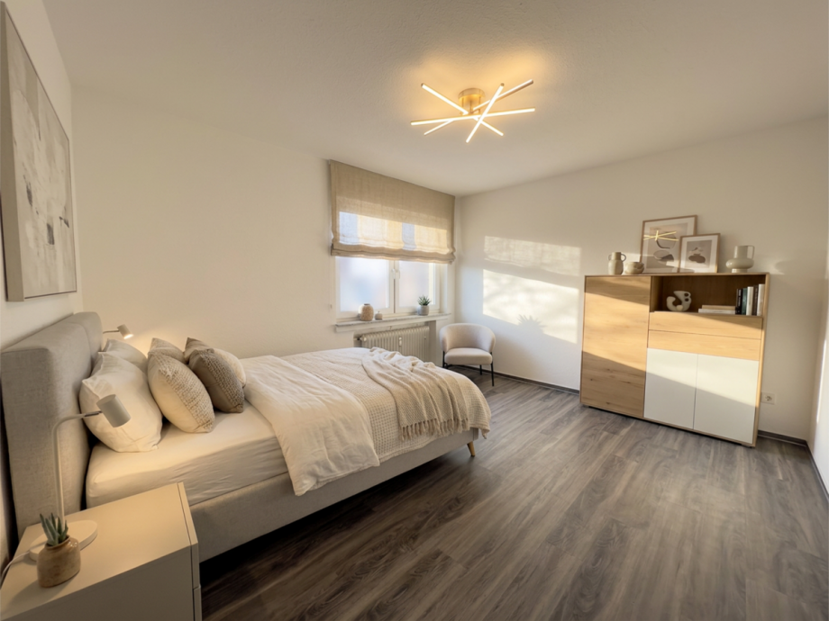 Schlafzimmer 1 Beispiel Etagenwohnung Leverkusen