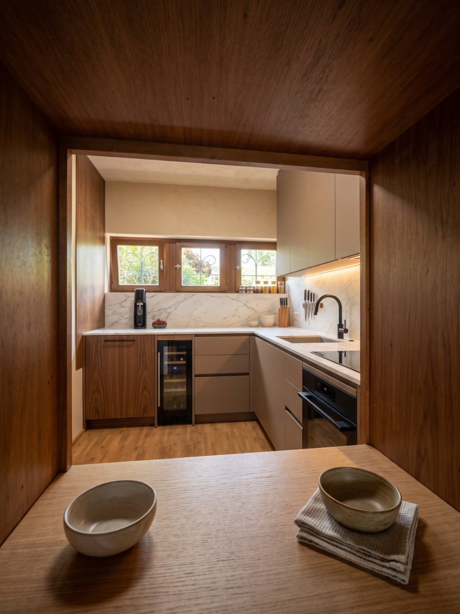 EG Blick in K�che visualisierung Zweifamilienhaus Leverkusen