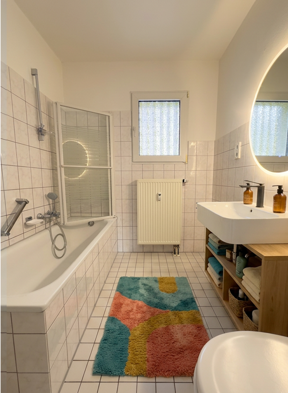 Badezimmer Beispiel Etagenwohnung Leverkusen