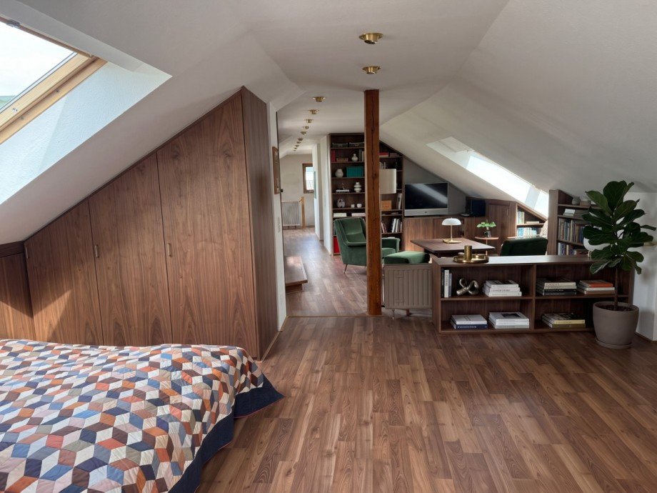 OG Schlafzimmer visualisiert Zweifamilienhaus Leverkusen